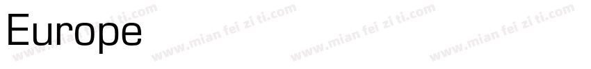 Europe 常规字体转换